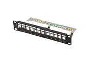 Rack skabe - Lanberg - patch panel (blank) - 12 port FTP - 1U - PPKS-9212-B