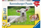 Puslespil - Ravensburger Farm Animals 2x12p - 10105718