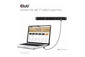 Dockingstation - Club 3D 8-in-1 - docking station - USB-C - HDMI DP - 1GbE - CSV-2540