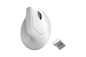 Mus - Keychron M5 Wireless Ergonomic - Ergonomisk mus - Optisk - 5 knapper - Hvid - M5-A24