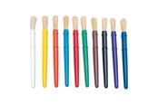 Kreativt Legetøj - Colorations - Plastic Thick Paint Brushes 10 pcs. - 10PCB