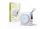 Powerbank - Mobile Origin PowerBank & Travel Charger - Lightning/USB-C Cable - MagSafe/AW/iPhone Compatible - white Powerbank - Hvid - 10000 mAh - PBT-03L-WHT
