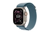 Smartwatch & Sportsur - Apple Watch Ultra 3 GPS + Cellular 49mm Natural Titanium Case with Light Blue Alpine Loop - Large - MEWP4DH/A
