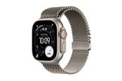 Smartwatch & Sportsur - Apple Watch Ultra 3 GPS + Cellular 49mm Natural Titanium Case with Natural Titanium Milanese Loop - Large - MF0E4DH/A