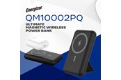 Powerbank - Energizer Magnetisk Trådløs Powerbank - 15W Powerbank - Sort - 10000 mAh - QM10002PQ