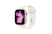 Smartwatch & Sportsur - Apple Watch Series 11 GPS 42mm Rose Gold Aluminium Case with Light Blush Sport Band - S/M - MEU04QN/A