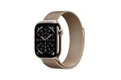 Smartwatch & Sportsur - Apple Watch Series 11 GPS + Cellular 42mm Gold Titanium Case with Gold Milanese Loop - MF8Y4QN/A