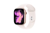 Smartwatch & Sportsur - Apple Watch Series 11 GPS + Cellular 46mm Rose Gold Aluminium Case with Light Blush Sport Band - M/L - MFCJ4QN/A