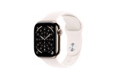 Smartwatch & Sportsur - Apple Watch Series 11 GPS + Cellular 46mm Gold Titanium Case with Light Blush Sport Band - S/M - MFD54QN/A
