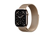 Smartwatch & Sportsur - Apple Watch Series 11 GPS + Cellular 46mm Gold Titanium Case with Gold Milanese Loop - M/L - MFD84QN/A