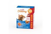 Katte - Catit - Creamy Premium Treat for Cats - Salmon w. prawn - mega pack 50 x 10g - 44463