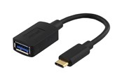 USB kabel - Deltaco USBC-1204 - USB-C adapter - USB Type A to 24 pin USB-C - 15 cm - USBC-1204