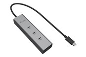 USB hub - I-Tec - hub - metal 8K video 85W - 5 ports USB hub - 5 ports - Sølv - C31HUBMETAL8KPDPRO