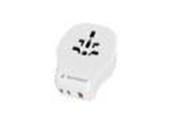 Strømkabel (ekstern) - Gembird Universal travel power adapter - 20W - TPA-1A2C20-02-W