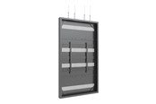 Vægbeslag, AV-Beslag & AV-Møbler - Multibrackets M Pro Series enclosure - Large - for LCD display - wire - black RAL 9005 - Max 50 kg - recommended for 86" - 7340234810048