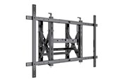 Vægbeslag, AV-Beslag & AV-Møbler - Multibrackets M Public mounting kit - for flat panel - push wide 90 kg - black - Max 90 kg - recommended for 50"-98" - 7350073730506