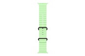 Smartwatch - Tilbehør - Apple 49mm Neon Green Ocean Band - Black Titanium Finish - MGCL4ZM/A