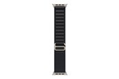 Smartwatch - Tilbehør - Apple 49mm Black Alpine Loop - Medium - Natural Titanium Finish - MFTF4ZM/A