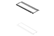 Kabinet Tilbehør - Havn HS 420 Fan Brackets for 360mm Radiator - White - HVN-AS-HS420-05-36A