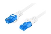 Netværkskabel - Lanberg patch cable - 3 m - white RAL 9010 - Hvid - 3m - PCF6A-10CC-0300-W