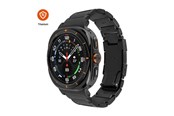 Smartwatch - Tilbehør - FIXED Titanium Strap for Samsung Galaxy Watch Ultra Black - FIXTST-1384-BK