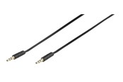 Audio kabel - Vivanco Audio Cable 1x3.5mm Flat 1.5m Black - 4008928461336