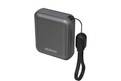 Powerbank - Dudao K22+ Ultra-Compact Power Bank 10000mAh 22.5W USB-C with Pendant/Cable - Grey - 10000 mAh - 6976625333912