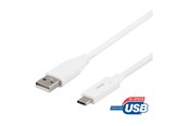 USB kabel - Deltaco - USB-C cable - USB to 24 pin USB-C - 1.5 m - USBC-1010