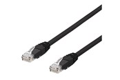 Netværkskabel - Deltaco TP-67SAU - patch cable - 7 m - black - Sort - 7m - TP-67SAU