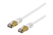 Netværkskabel - Deltaco patch cable - 1 m - white - Hvid - 1m - SFTP-61VAH