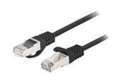 Netværkskabel - Lanberg patch cable - 25 cm - black RAL 9004 - Sort - 0.25m - PCF6-20CC-0025-BK