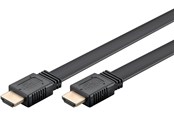 Skærmkabel - Pro HDMI 2.1 Flat - 1.5m - Sort - HDMI2.1Flat-1.5m-Black