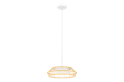 Smart Home - EGLO CONNECT.Z YUKU SMART pendel hvid/bambus M/FARVER(RGB) OG TUNABLE WHITE - 900842
