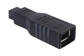 FireWire / ThunderBolt kabel - DeLOCK - IEEE 1394 adapter - FireWire 800 to 6 PIN FireWire - 65154