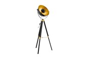 Lamper - EGLO COVALEDA GULV H1640 SORT/GULD - 49618