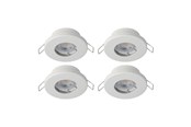 Lamper - EGLO MAZUBY 1 INDBYG. SÆT Ø85 4X500LM 3000K DÆMPB. IP44 HVID - 31883