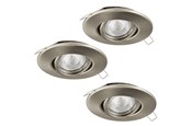 Lamper - EGLO PENETO 1 INDBYGN.SÆT KIP 3X240LM Ø108 BS - 95899
