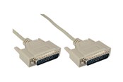 Parallel / Seriel kabel - InLine - serial cable - DB-25 to DB-25 - 2 m - 11112M