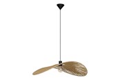 Lamper - EGLO SIRUELA PENDEL 800X600 E27 SORT/NATUR FSC - 31992