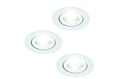 Lamper - EGLO SALICETO INDBYG. SÆT KIP Ø88 3X450LM 4000K DÆMPB. HVID - 33391
