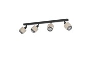 Lamper - EGLO ROSLEY SPOTSKINNE L750 4XE14 SORT/LINEN - 43659