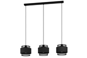 Lamper - EGLO BAZELY LANGBORD 3XE27 990 SORT/HVID - 43669