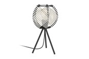 Lamper - EGLO WAVERTON BORD H400 E27 SORT/TRÆ/HVID - 44008