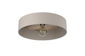 Lamper - EGLO DUAIA LOFT Ø420 TAUPE/NATUR OPTIK/BM - 900838