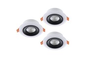 Lamper - EGLO CALONGE INDBYG. SÆT Ø98 3X520LM+RGB KANT FJ.BETJ. SORT/HVID - 901118