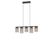 Lamper - EGLO COLOMERA LANGBORD 5XE27 SORT/GRÅ - 901163