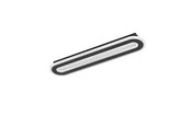 Lamper - EGLO MACCHIONI LOFT 550X120 CCT 2360LM DÆMPB. SORT M/KRYSTALEFF. - 901243