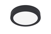 Lamper - EGLO FUEVA 6 PLAFOND Ø165 CCT 7,5W 1000LM SORT - 901297