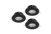 Lamper - EGLO FAVAZZINA INDBYG. SÆT KIPØ88 GU10 3X4,9W 3X400LM IP44 SORT - 901758