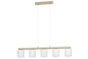 Lamper - EGLO CASTRALVO LANGBORD E27 5L BS/TRÆ/HVID - 98591